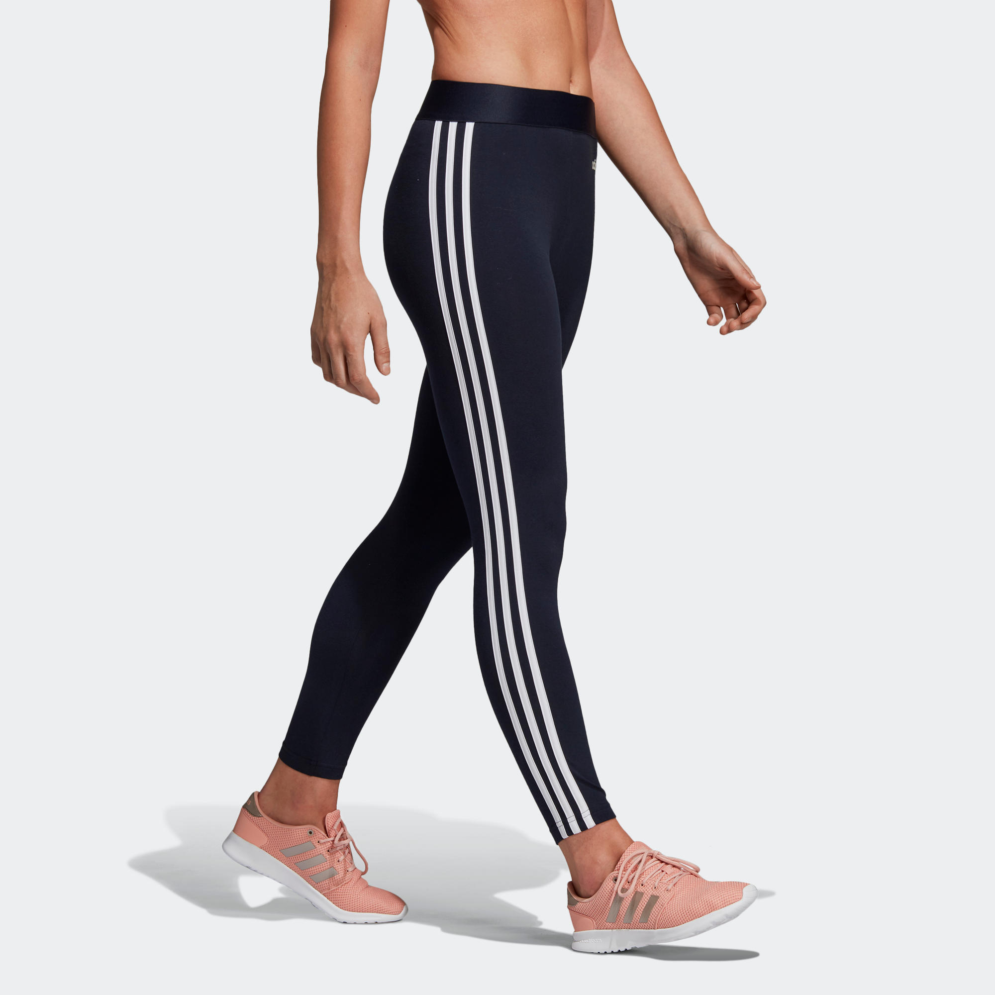 Sportlegging dames Adidas 3-stripes voor dames blauw Sportlegging dames Adidas 3-stripes voor dames blauw